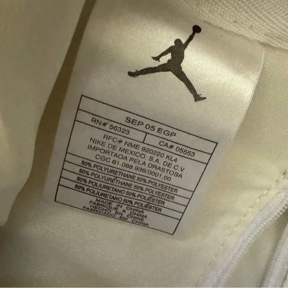 Air Jordan Nike Backpack White Orange & Yellow Size 13 x 11 x 4